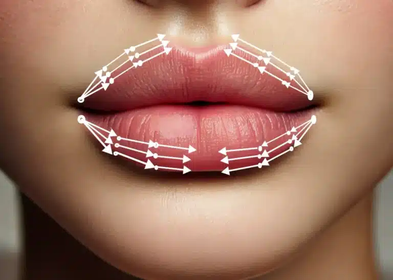 photo of lip contouring and augmentation