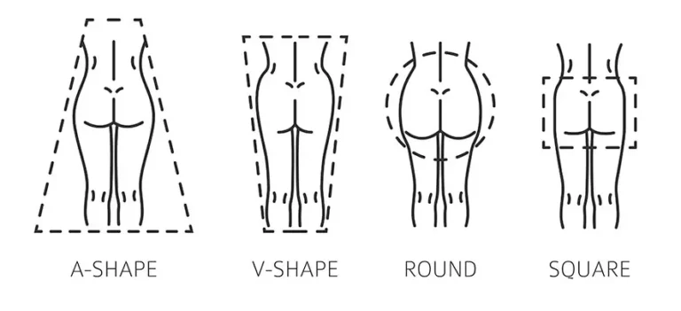 photograph of buttock shapes