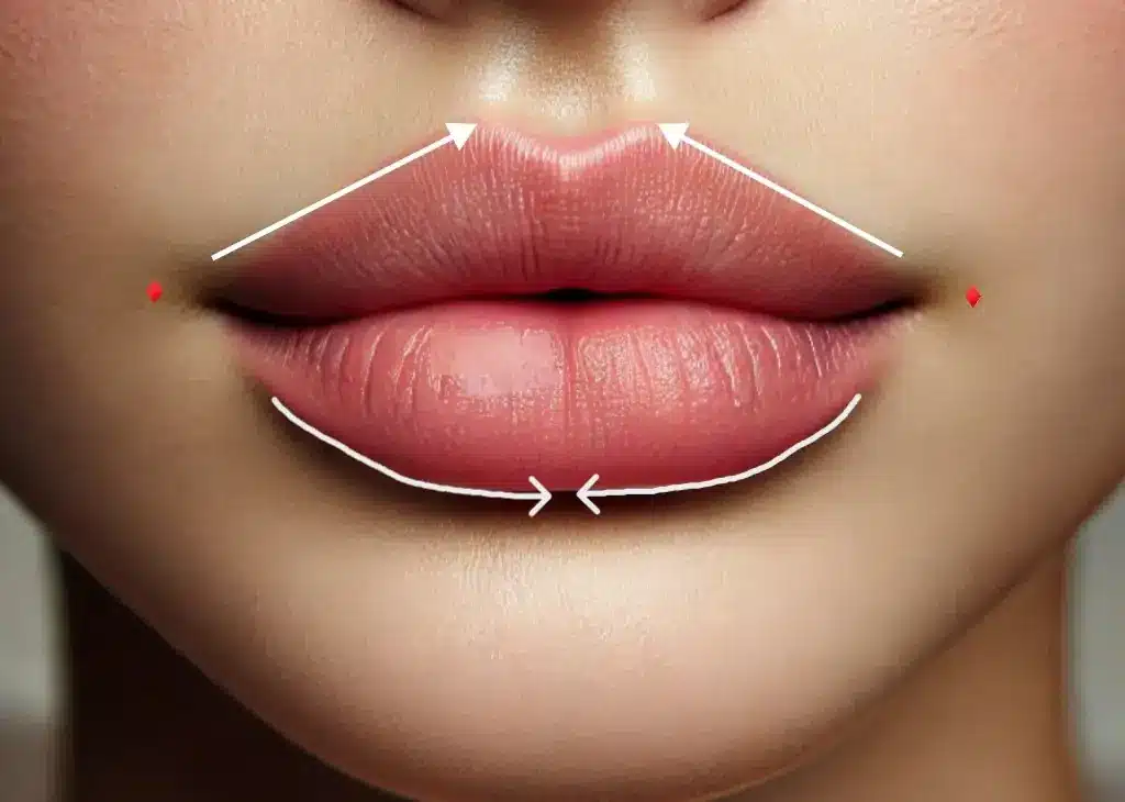 photo lip contouring